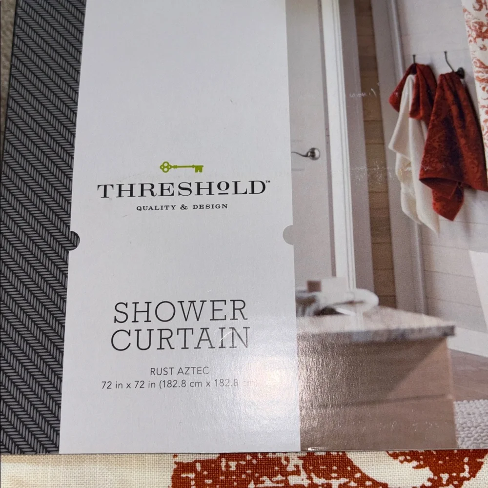 NEW Threshold shower curtain 100% cotton